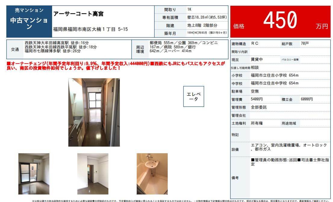 中古区分マンション